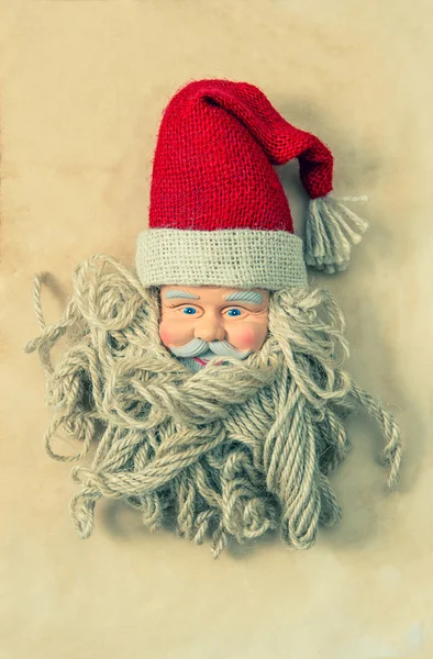 Vintage Santa Claus. Nostalgic christmas decoration — Stock fotografie