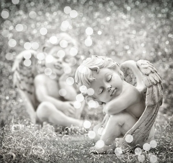 Anjo da guarda. Decoração de Natal. Estilo vintage — Fotografia de Stock