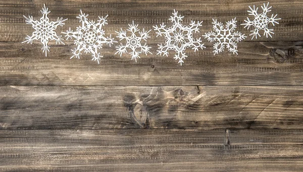 Christmas ornament white snowflakes — Stock Photo, Image