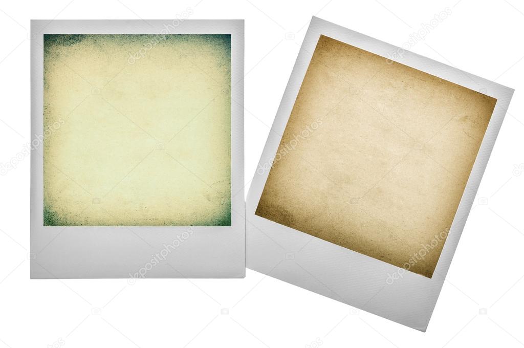 Vintage polaroid photo frames. Instagram filter effect