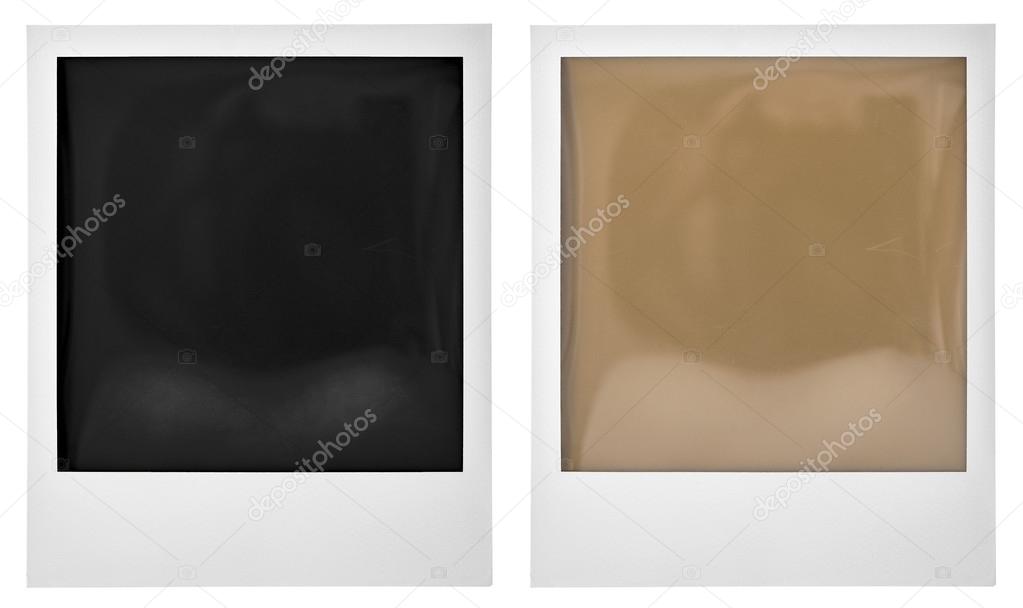 Polaroid instant photo frame isolated on white