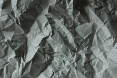 Buruşmuş beyaz kağıt dokusu arkaplanı