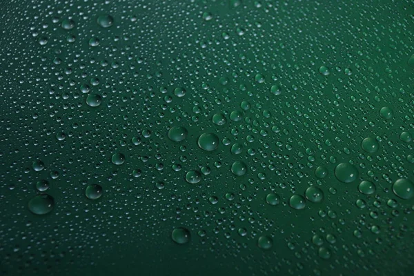 Gocce Acqua Sfondo Verde Texture — Foto Stock