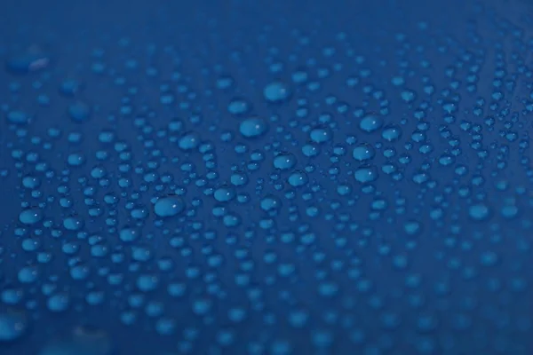 Water Drops Blue Background Texture — Stock Photo, Image