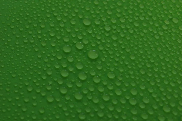 Wassertropfen Auf Grünem Hintergrund Texturökologie Für Design — Stockfoto