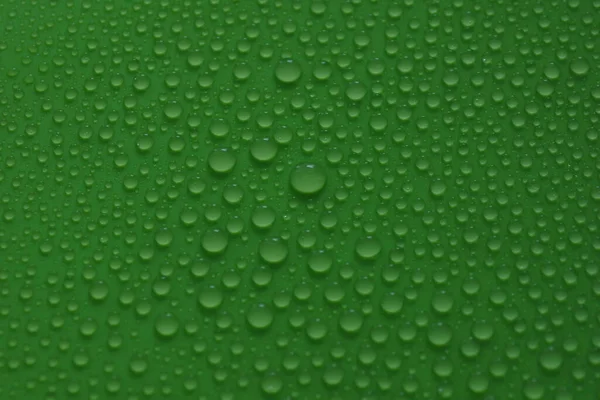 Gotas Água Ecologia Textura Fundo Verde Para Design — Fotografia de Stock