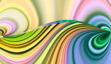 Soyut arka plan fantezi modern tasarım gradyan çizgileri geometri yeşil mavi renkler. bir daire dalgasının pürüzsüz çizgileri geometri