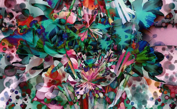 soyut kırmızı yeşil dinamik noktalar şenlikli tasarım arka planının sıçramaları