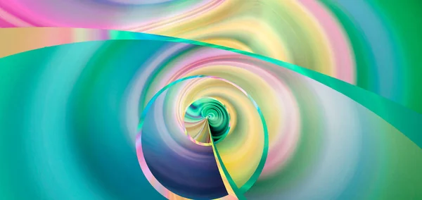 Abstrakt Geometriska Moderna Blomcirklar Bågar Lutningar Bakgrund Flerfärgad Pastell Regnbåge — Stockfoto