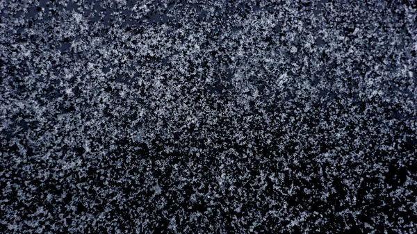 Schneekristalle Schneestücke Design Raum Für Text Oder Andere Isolierte Schwarze — Stockfoto