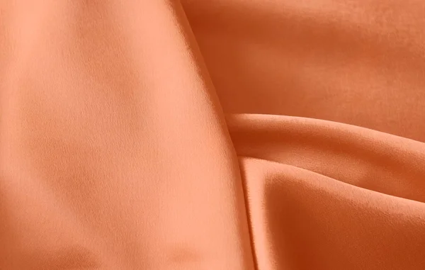 Tessuto Ondulato Astratto Arancio Sfondo Tendenza 2020 Colore Primo Piano — Foto Stock
