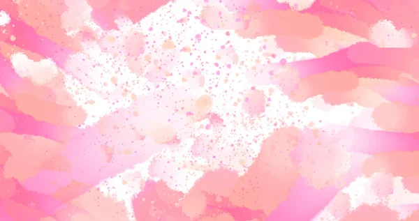抽象的な背景美しい水彩ピンク暖かい 水彩で塗りつぶされています デジタル絵画模倣水彩画 3Dテクスチャ ビデオ デザインのために — ストック写真