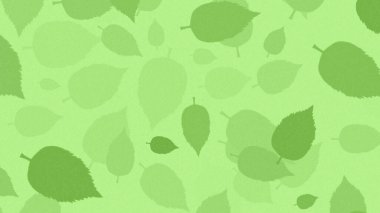 Yeşil arkaplanda yeşil yaprakların tazeliği. Basit tasarım