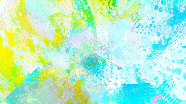 Abstrato Fundo Brilhante Fresco Verão Primavera Verde Amarelo Azul Cor — Fotografia de Stock