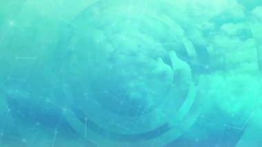 Soyut tarzda bulut ağ teknolojileri. Akıllı alet. Bulut hesaplama. Web Geliştirme. 