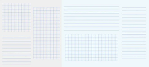Kare Çizgi Şebeke Notlarını Dikey Yatay Çizgiler Vektör Ilüstrasyonlu Pankartları — Stok Vektör