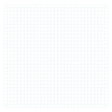 Açık mavi kare şebeke kağıt vektör arkaplan. Matematik sayfası boş şablon.