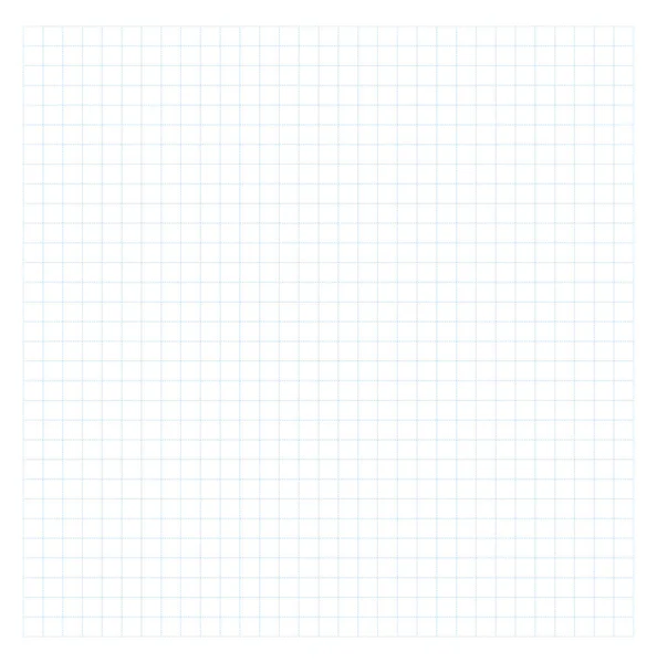 Světle Modrý Čtvercový Mřížkový Papír Pozadí Prázdná Šablona Matematického Listu — Stockový vektor