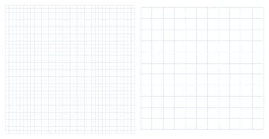 2 noktalı kare çizgi desenli vektör çizimini ayarla. Grafik kare kafes kağıdının arka planı noktalı. Boş notlar, notlar, hatırlatma kağıdı, liste arkaplanı. Matematik ızgara dokusu.