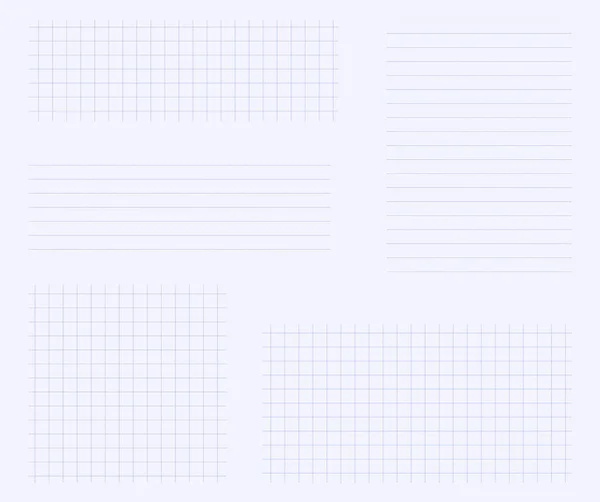 设置正方形和在行网格笔记 横幅与垂直和水平线条矢量插图 图形规则笔记本电脑空了小片的模板 点点滴滴背景下的格栅线 — 图库矢量图片