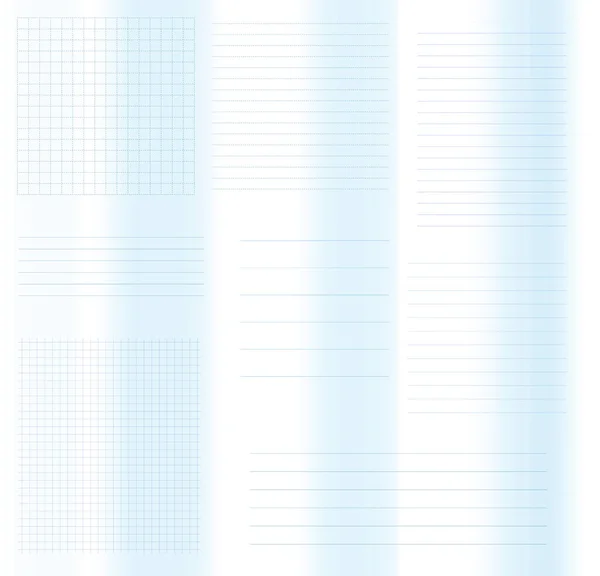 Set Square Line Grid Notes Lined Banners Vertical Horizontal Lines — Vetor de Stock