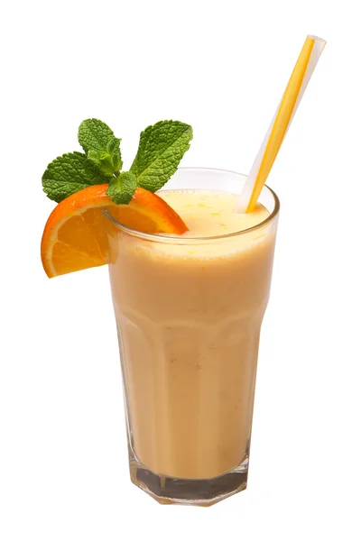 Orange smoothie isolated — Stock Photo, Image