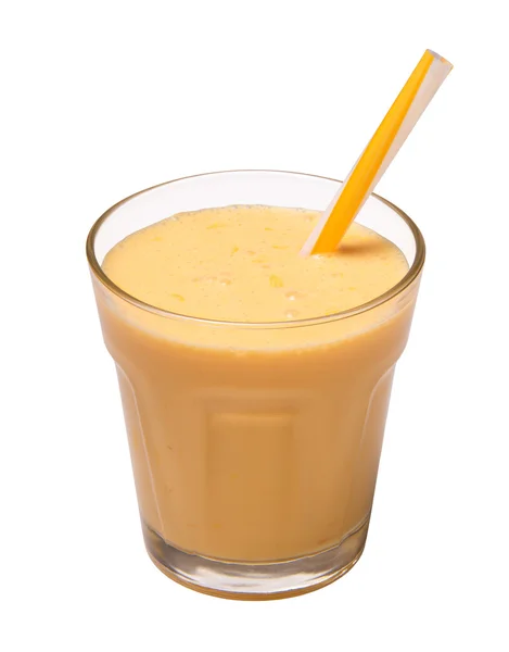 Batido de naranja aislado — Foto de Stock