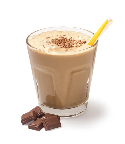 Csokoládé smoothie elszigetelt — Stock Fotó