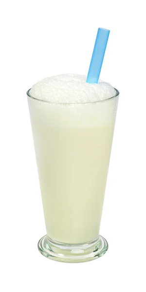 Latte frullato isolato su fondo bianco — Foto Stock