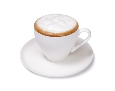 Cup of cappuccino isolated clipart