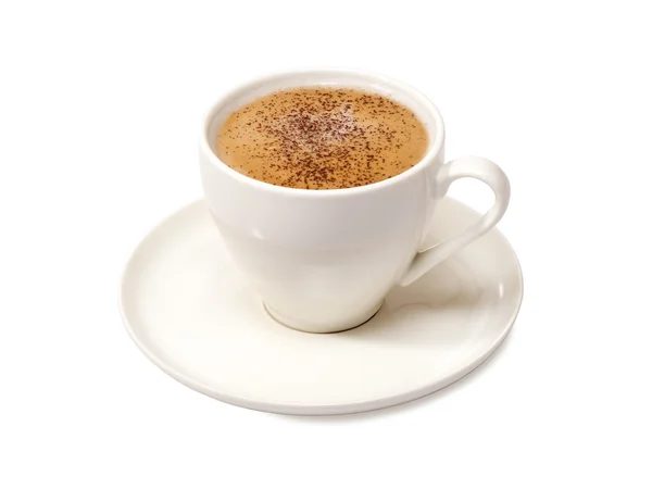 Cappuccino su fondo bianco — Foto Stock