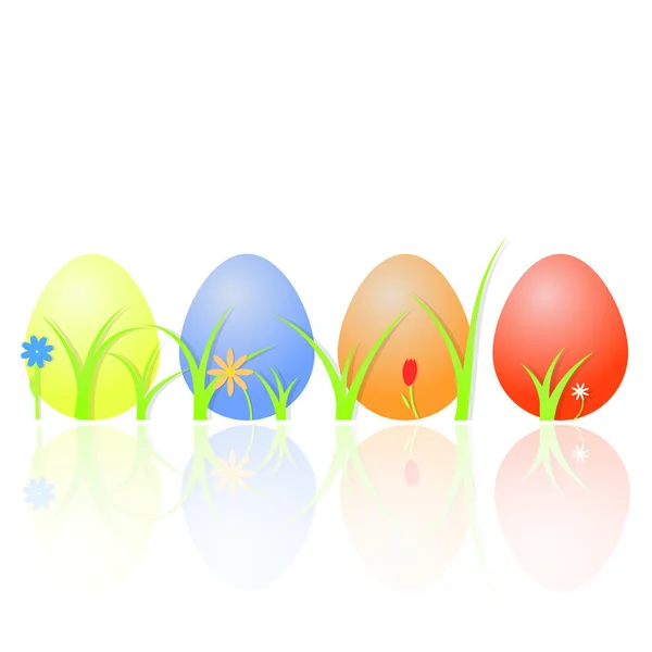 Пасхальные яйца. Векторная иллюстрация  . — стоковый вектор