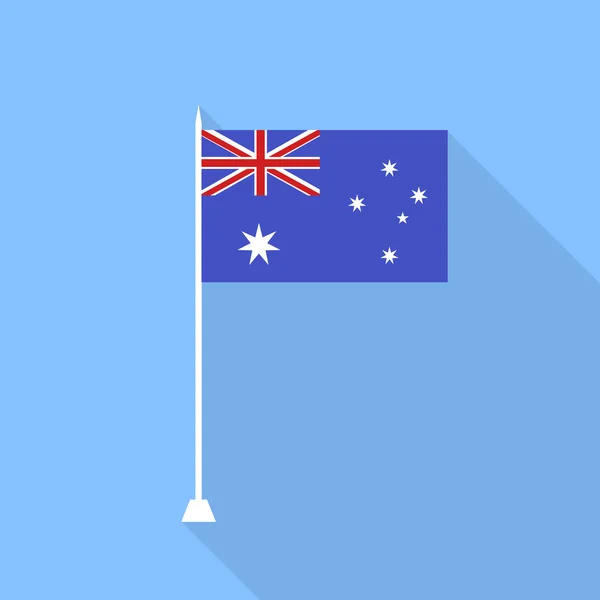 Avustralya bayrağı. Vektör çizim . — Stok Vektör