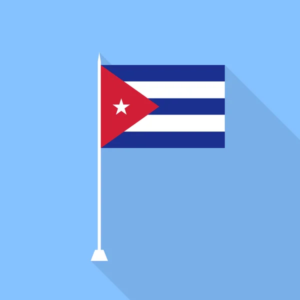 쿠바의 국기. 벡터 일러스트 . — 스톡 벡터