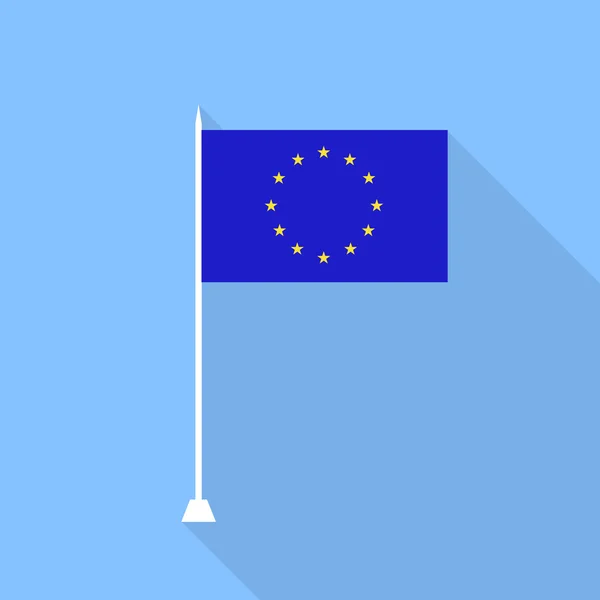 Nationalflagge der Europäischen Union. Vektorillustration . — Stockvektor