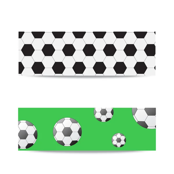 Banners sobre o tema do futebol . — Vetor de Stock