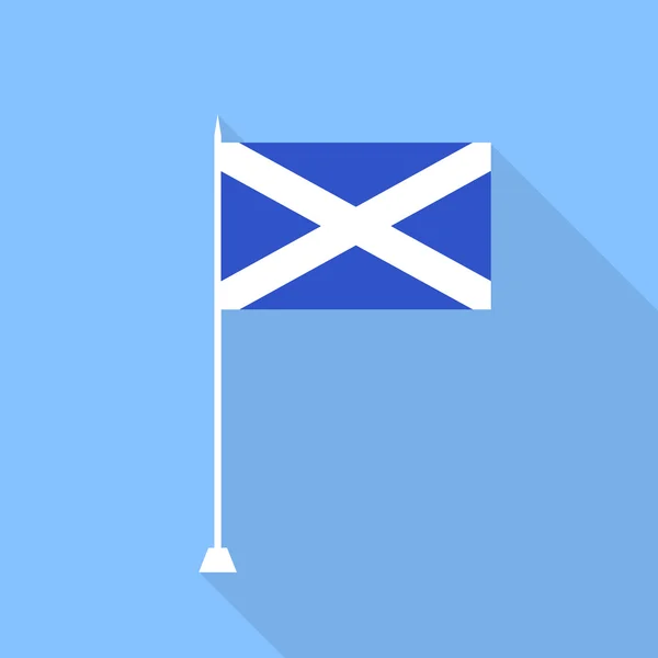 İskoçya bayrağı. vektör çizim . — Stok Vektör