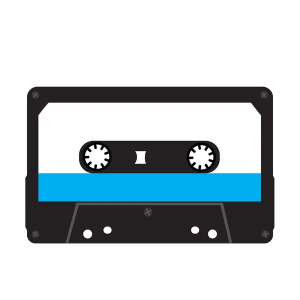 Cassette cinta aislada sobre un fondo blanco — Vector de stock