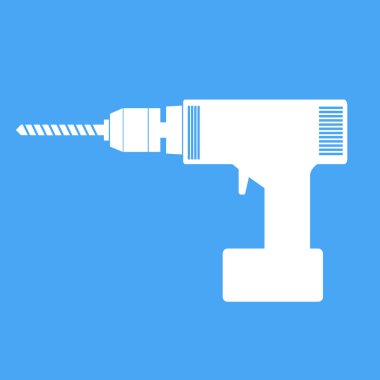 Elektrikli el matkap simgesi .