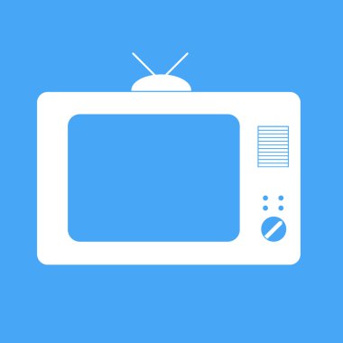 Mavi bir arka plan üstünde Tv kutsal kişilerin resmi.