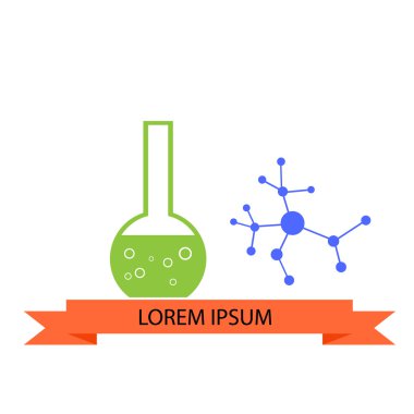 Tube and molecule biotechnology scientific tests.