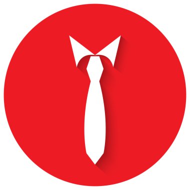 Kravat erkekler vektör çizim düz tasarım.