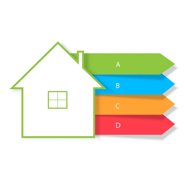 Infografiken zum Immobilienbau. — Stockvektor