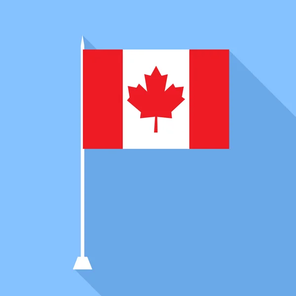 Bandera de Canadá. Ilustración vectorial . — Archivo Imágenes Vectoriales