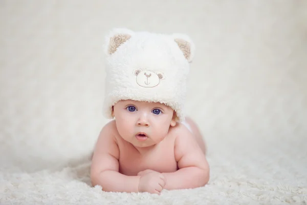 Baby with cap — Stock Photo, Image