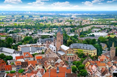 Ismarlayarak Avrupa şehir, üstten görünüm