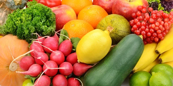 Background of different fruits and vegetables — Stock Photo, Image