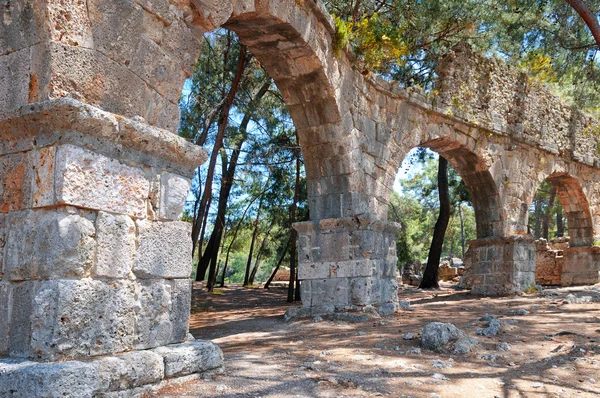 Ruins of the ancient city of Phaselis — Stock Photo, Image