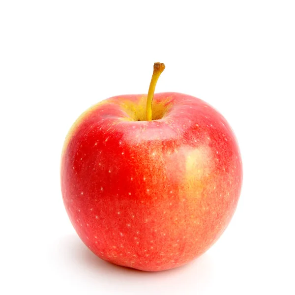 白い背景に隔離された赤いリンゴを食欲をそそる — ストック写真