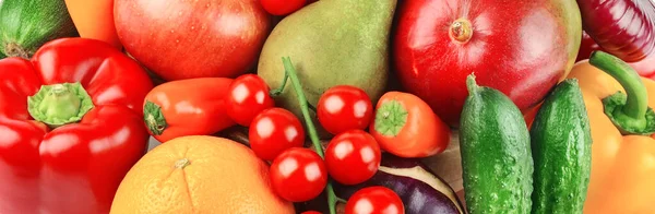 Hermoso Fondo Brillante Varias Verduras Frutas — Foto de Stock